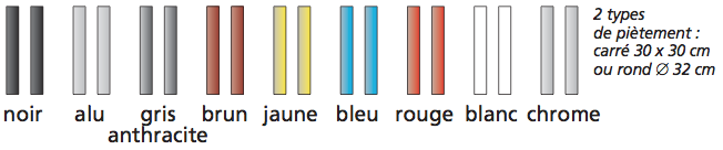 piétement de la table de réunion ronde net collectivités