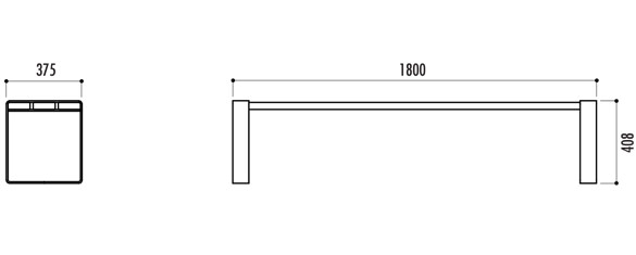 Descriptif du banc public - Banquette Marina