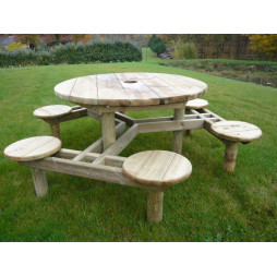 Mobilier urbain, Matériel de collectivités, Bancs de jardin, Extérieur  Promo 15 tables ronde 150 cm pliante polypro 1 chariot chez France  Collectivités