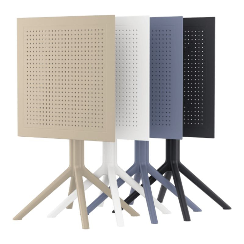 tables de terrasse CHR pliées en 4 coloris tables de terrasse CHR pliées en 4 coloris