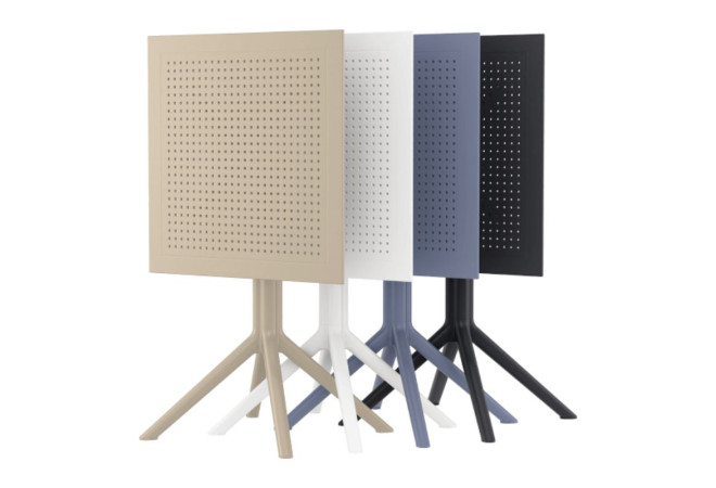 tables de terrasse CHR pliées en 4 coloris tables de terrasse CHR pliées en 4 coloris