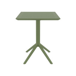 table CHR pliante carrée verte table CHR pliante carrée verte
