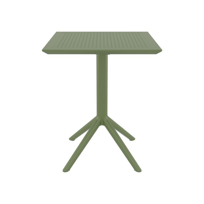 table CHR pliante carrée verte table CHR pliante carrée verte