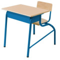 Visuel bureau monobloc - table et chaise scolaire - 1 place - Net Collectivités