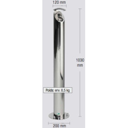 Cendrier Inox Colonne