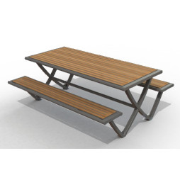 Table pique-nique extérieure en compact
