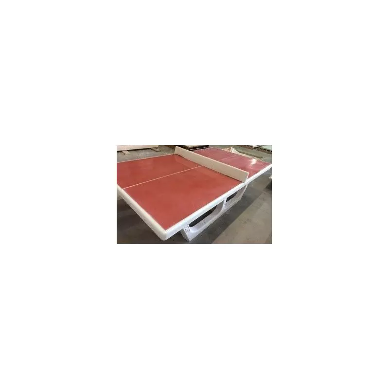 Table de ping-pong en béton RONDO terre de sienne