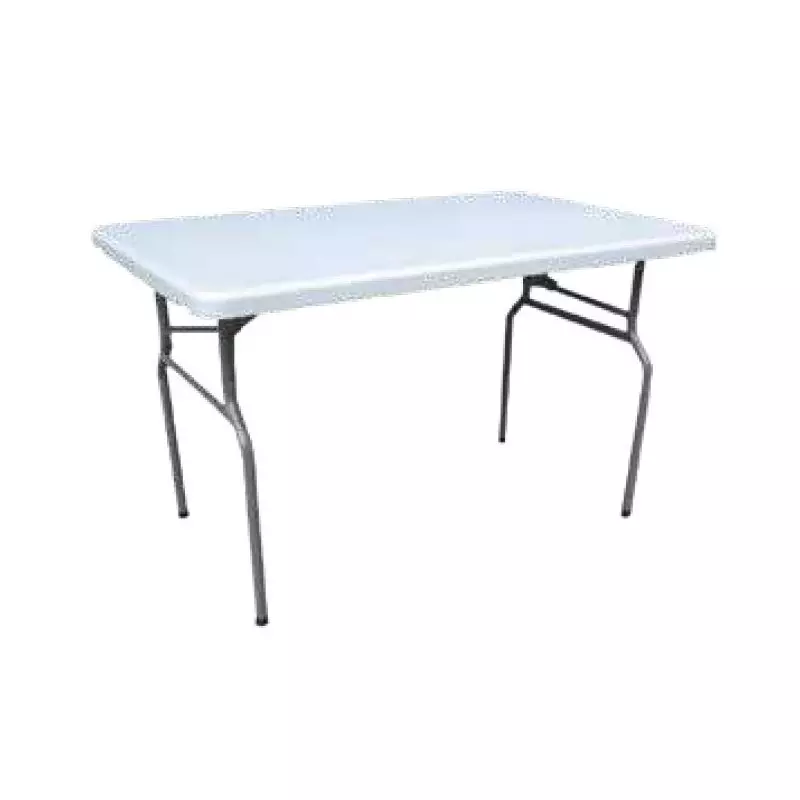 Table en polypro pliante et légère 122 x 76 cm - Net Collectivités