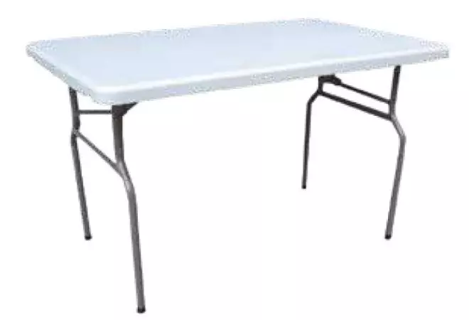 Table en polypro pliante et légère 122 x 76 cm - Net Collectivités
