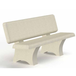 Banc Croisette en béton - Net Collectvités