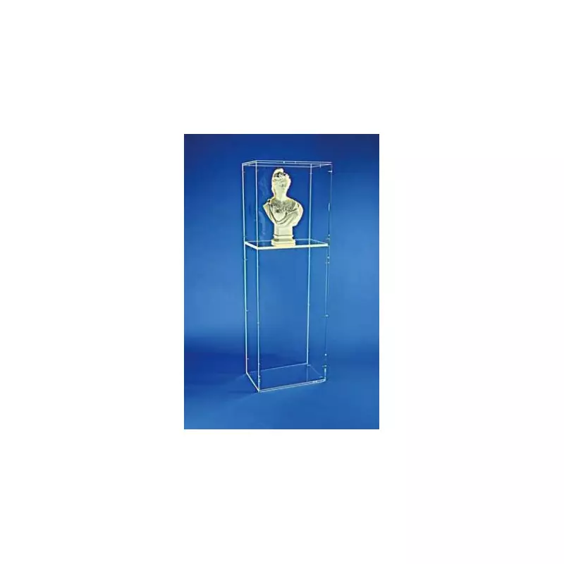 Vitrine colonne pour buste de Mairie modèle DORIOT Hauteur 45 cm - Net Collectivités