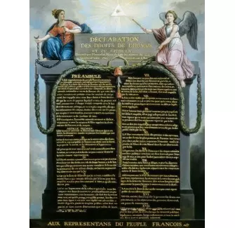 Plaque intérieure Déclaration Universelle - DDHC - Historique - Net Collectivités