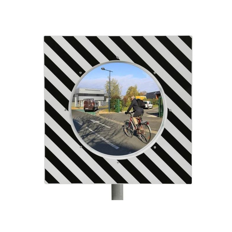 Miroir carré pour aide à la circulation routière - gamme éco - Net Collectivités