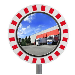 Miroir rond inox de circulation en industrie antivandalisme