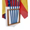 Écusson porte-drapeaux - Tricolore + RF et palmes - Gamme éco
