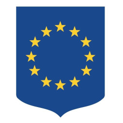 Écusson porte-drapeaux - Union Européenne en PVC châssis en bois