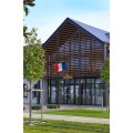 Le drapeau français de façade personnalisé + RF et Palmes dorés - Net Collectivités