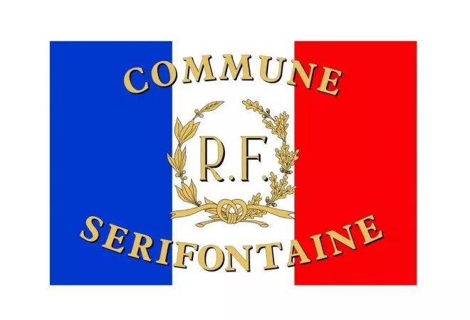 Le pavillon tricolore France RF + Palmes personnalisation offerte - Net Collectivités