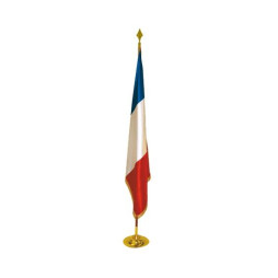 Drapeau prestige mairie - France - 97 x 150 cm - en satin - Net Collectivités