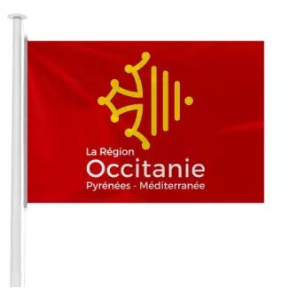 Le pavillon des régions administratives officiel en 2018 - achetez un drapeau à hisser sur mât pour mairie - Net Collectivités