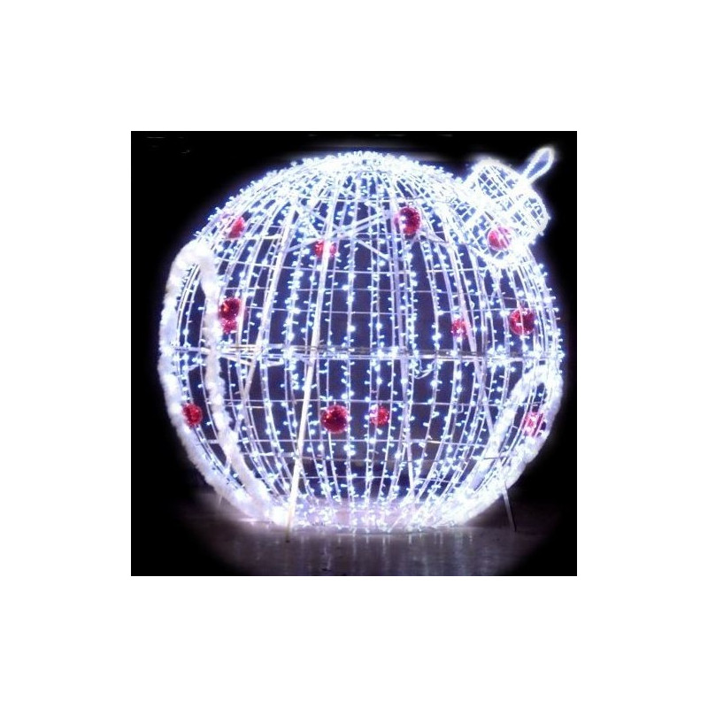 Boule igloo lumineux de Noël pour collectivité, igloo lumineux de Noël 