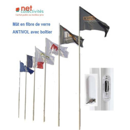 Mât porte drapeau, mât pour drapeau en aluminium, mât pour drapeau