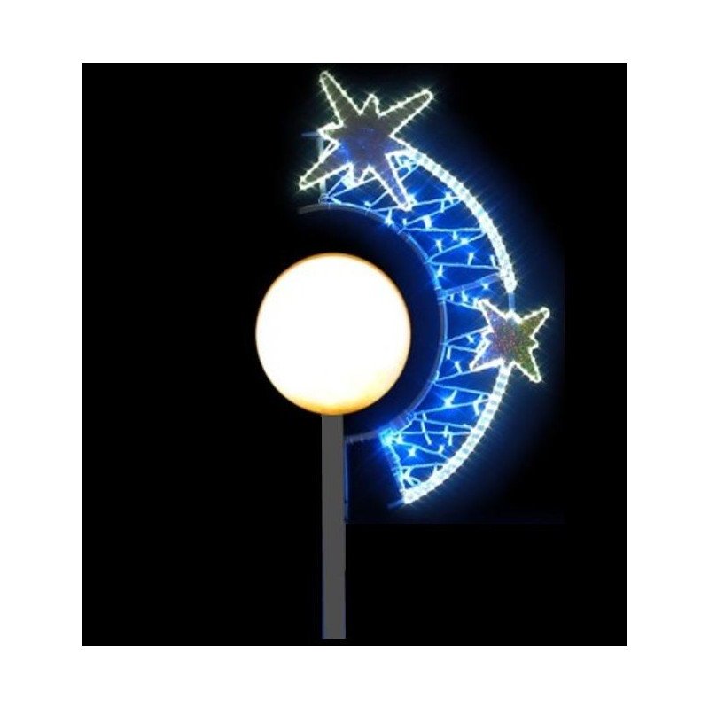 Boule étoilée - décoration pour candélabre boule