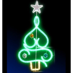 Décor Sapin lumineux pour poteau