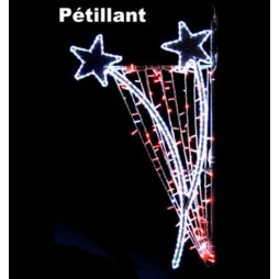 Décor Océane pétillant et lumineux pour poteau