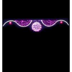 Traversée Lumineuse - Sphère - Décor de traversée de rue