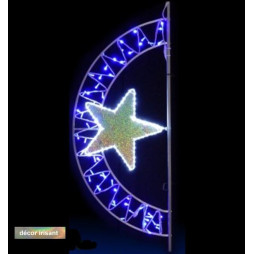 Décor Neptune lumineux pour poteau