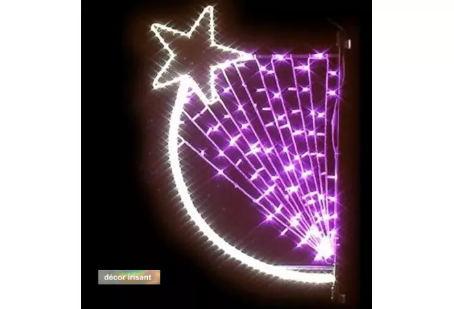 Visuel du décor de Noël pour commune : Rosalide pour candélabre - Net Collectivités
