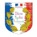 Écusson porte-drapeaux - Spécial école Loi Peillon - Gamme premium