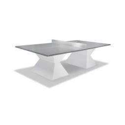 Pour la pratique du tennis de table, table en composite