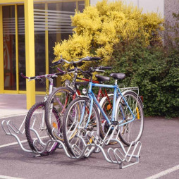 Atelier pour 6 vélos, acier galvanisé, 2 niveaux, ondulé