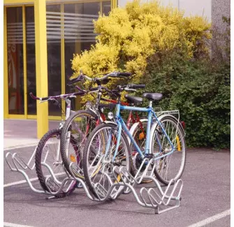 Atelier pour 6 vélos, acier galvanisé, 2 niveaux, ondulé