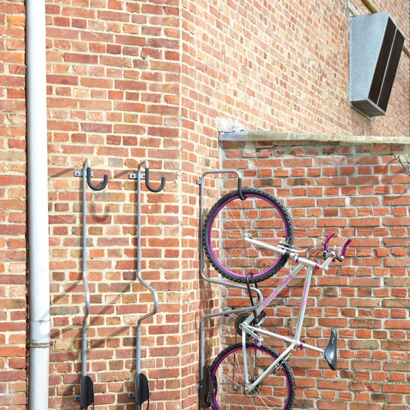 Support mural porte vélo et cadenas antivol - bikeTRAP. Crochet de mur per  deux vélos, compatible avec