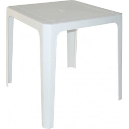 Table en plastique Ibiza blanche