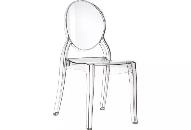 Chaise transparente Catherine en polycarbonate