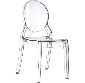 Chaise transparente Catherine en polycarbonate