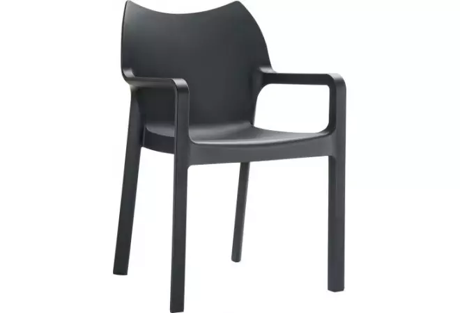 Beau fauteuil noir très design pour intérieur ou extérieur