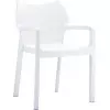 Fauteuil blanc en polypro pour aménager vos espaces de réception