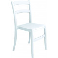Chaise blanche en polypro et fibre de verre