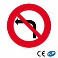 Panneau de circulation interdiction de tourner à gauche (B2a)