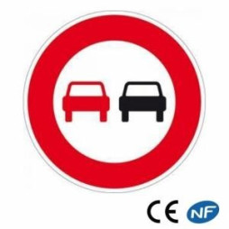 Panneau de signalisation signalant une interdiction de dépasser (B3)