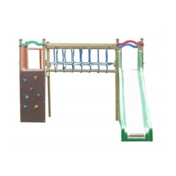 Toboggan pour Enfants Métal Et Plastique 240x120x154 CM L