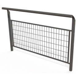 Barrière urbaine grillagée gamme Horizon longueur 1504 mm