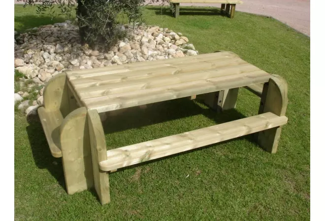 Table pique-nique bois rectangulaire
