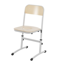 Chaise scolaire réglable et appui sur table