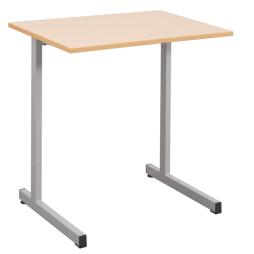 Table scolaire monoplace 70x50 cm